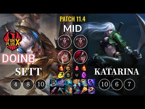 FPX Doinb Sett vs Katarina Mid - KR Patch 11.4