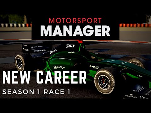 Motorsport Manager PC - Create YOUR OWN Team - Career Mode  Season 1 Race 1