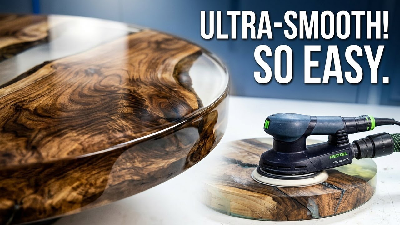 10 PRO TIPS FOR SANDING EPOXY RESIN! #resin #epoxy #epoxyresin