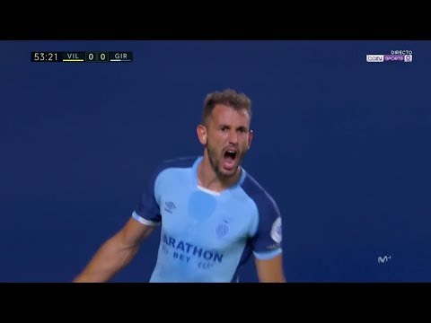 Golazo de Stuani en el Villarreal 0 - Girona 1 | Audio: Miguel Angel Roman 2018-2019 HD