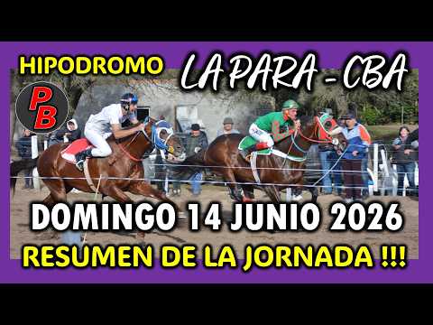 CARRERAS HIPODROMO MUNICIPAL LA PARA - CORDOBA (14-06-2026)