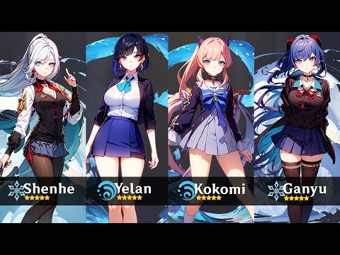 If Genshin had School Uniforms!