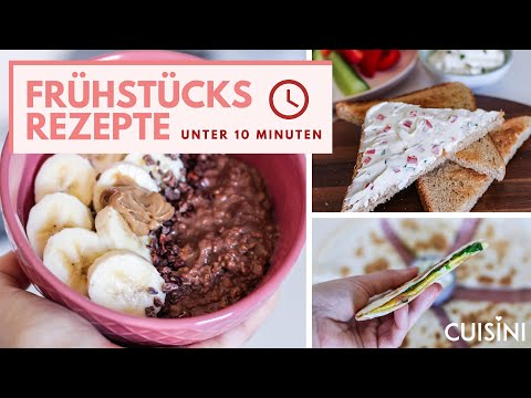 FRÜHSTÜCKSIDEEN 🌮🍌 3 mal Frühstück (einfach & schnell!) selber machen | Frühstücksrezepte