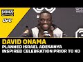 David Onama Planned Israel Adesanya Inspired Celebration Prior Win | UFC Jacksonville | MMA Fighting