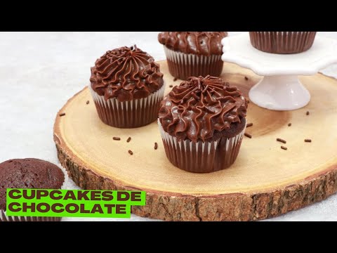 COMO HACER CUPCAKES 🧁 DE CHOCOLATE 🍫