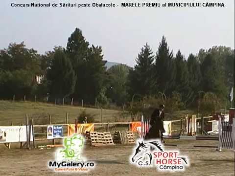 Virgolici Alexandru cu calul Enya la Marele Premiu al Municipiului Campina