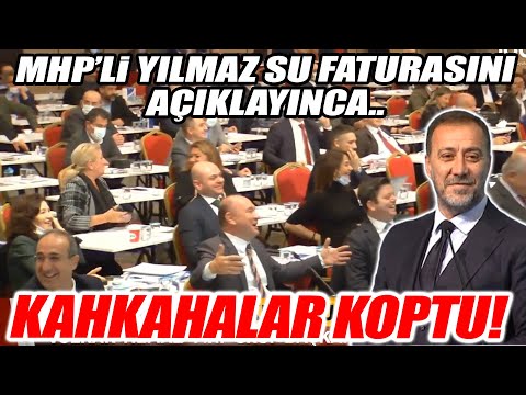 MHP'li Volkan Yılmaz su faturasını söyleyince İBB Meclis'inde kahkahalar koptu!