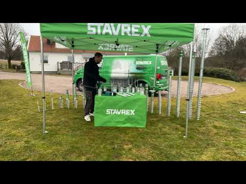 Stavrex jordskrue, 700 mm, Ø25 mm