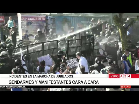 🚨URGENTE: INCIDENTES EN LA MARCHA DE LOS MIÉRCOLES FRENTE AL CONGRESO