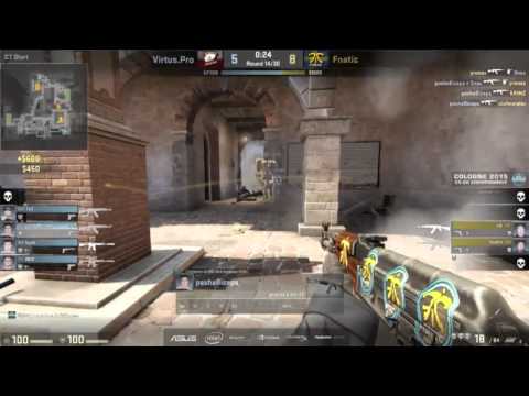 Pasha Insane 4-Man Spraydown - Virtus.Pro vs Fnatic 23.08.15