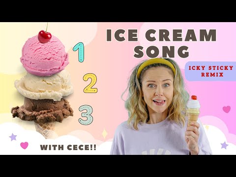Icky Sticky Bubblegum Song Remix I Sing & Learn I The Ice Cream Song  I Toddler Learning