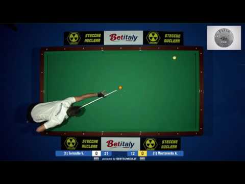 Torsiello Vincenzo VS Monteverde Antonio | Campionato Italiano Biliardo 2016/2017(Torino)