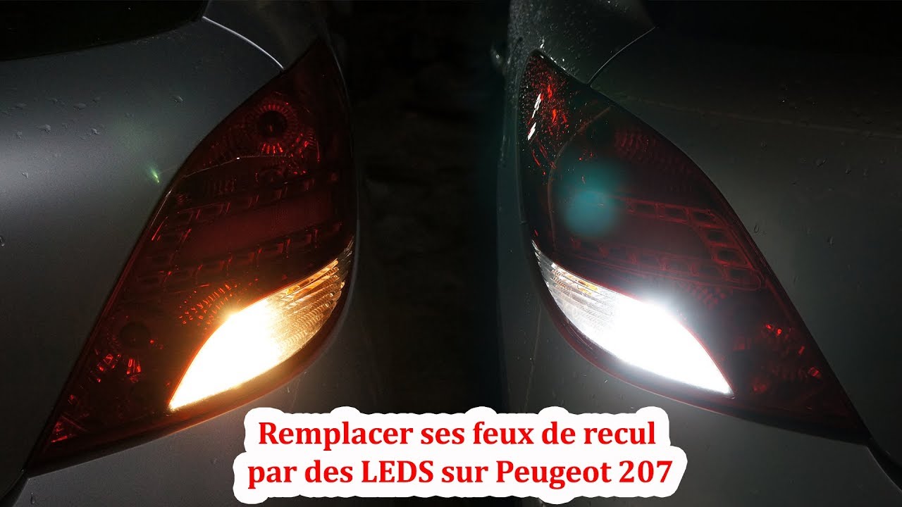 Remplacer ses feux de recul par des LEDS sur Peugeot 207