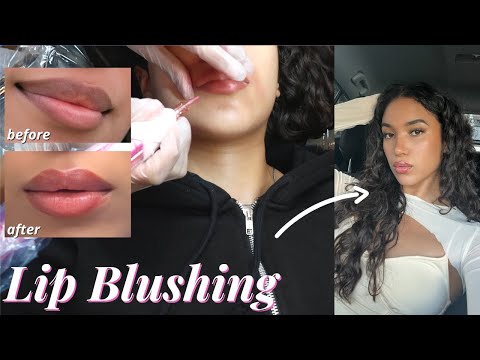 LIP BLUSHING TATOO || full process, healed results & everything you need to know 💕 👄