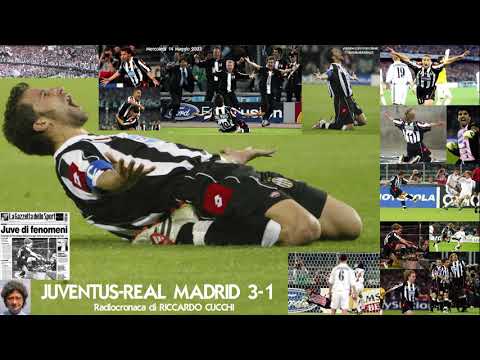 Juventus-Real Madrid 3-1 (14/5/2003) Radiocronaca di Riccardo Cucchi (Radio Rai) Champions League