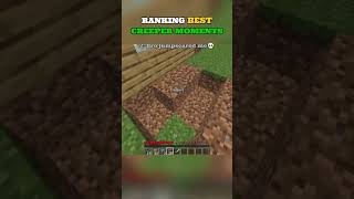 Ranking Best Creeper Moments | #minecraft #memes #shorts
