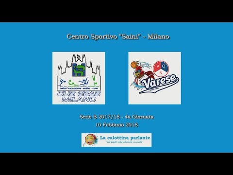 Serie B 2017/18 (4a Giornata) - CUS GEAS Milano vs. Varese Olona Nuoto 8-9