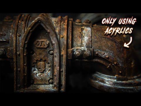 Best  Easy Rust Tutorial || Using only Acrylics (Kinda)