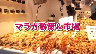 アンダルシア都市マラガの街並み散策と市場|スペイン旅行Vlog