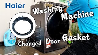Haier Front Load Washing Machine Water Leak Repair: Door Gasket Replacement