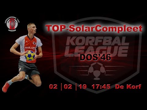 TOP/SolarCompleet 2 tegen DOS'46 2, zaterdag 2 februari 2019