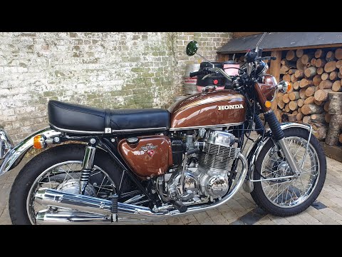 Restored 1971 K1 Honda CB750 FOUR walk round & start up review