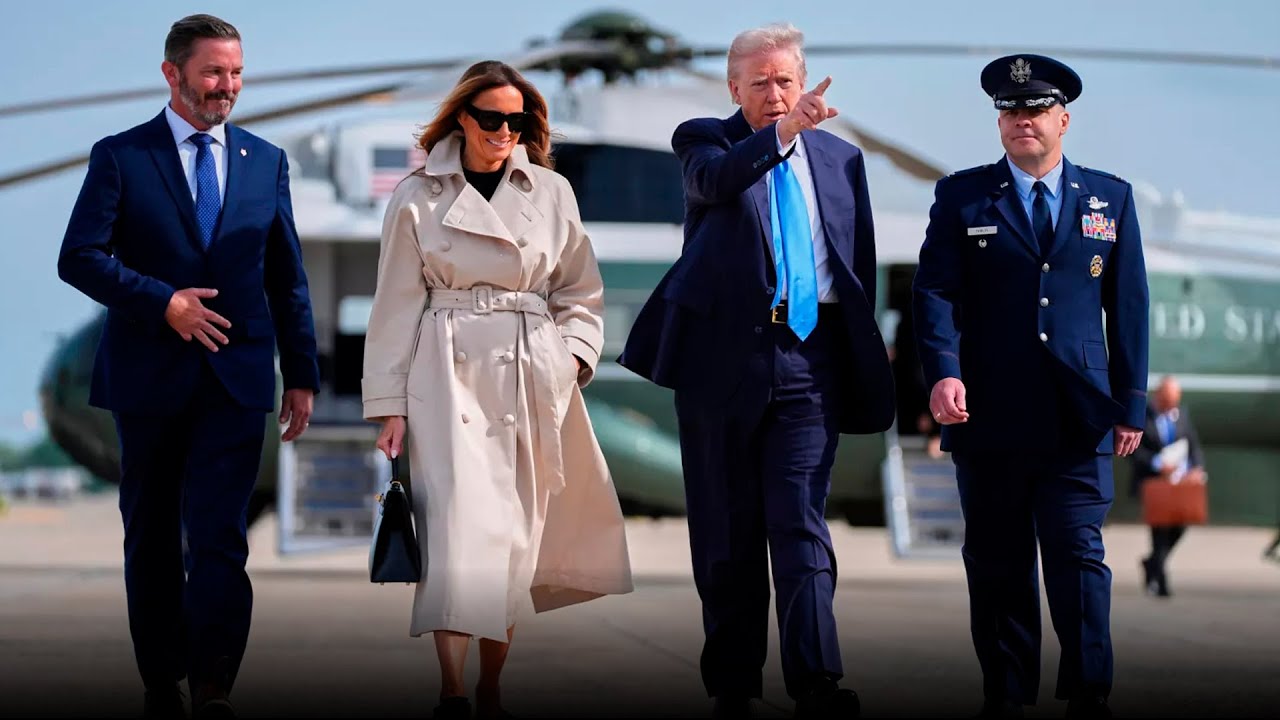 US President Donald Trump Leaves the White House and Arrives in Italy for Pope Francis' Funeral