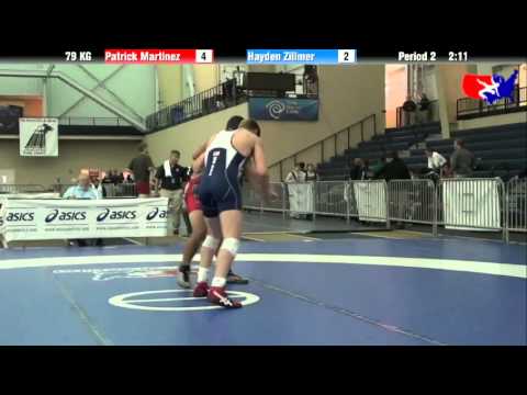 Patrick Martinez vs. Hayden Zillmer at 2013 ASICS University Nationals - GR