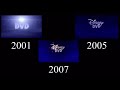 Disney DVD Logo Comparison 2001 2005 2007