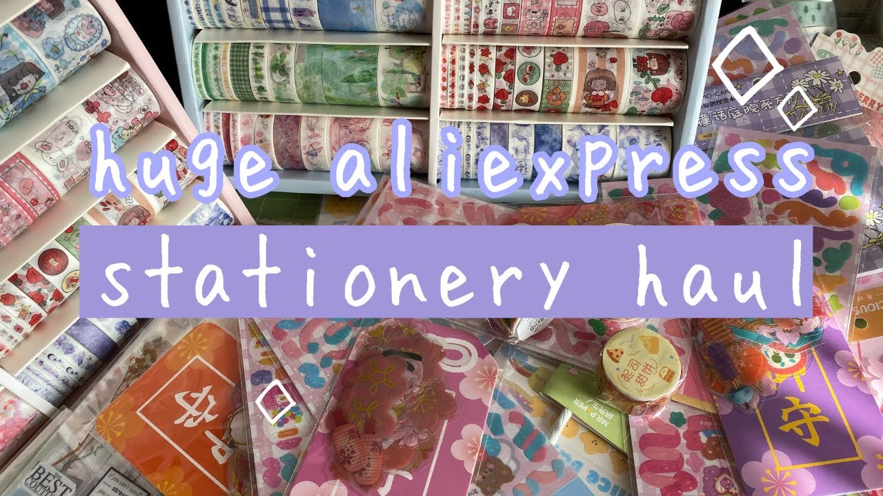 HUGE aliexpress + etsy stationery haul 🍓 HD | april 2021