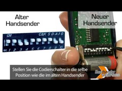Wie programmiert man eine Fernbedienung mit Codierschalter