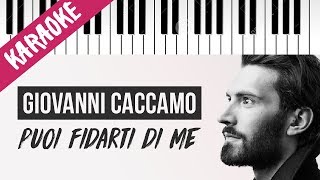 Giovanni Caccamo | Puoi Fidarti Di Me // Piano Karaoke con Testo