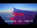 AirAsia Flight Experience Jakarta To Tokyo Via Kuala Lumpur LCC Low Cost Comfort