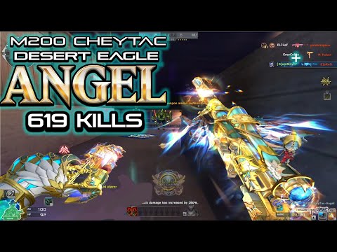 M200 CheyTac-Angel + Desert Eagle-Angel | 619 Kills | Hero Mode X Gameplay | Crossfire West