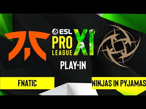 CS:GO - Fnatic vs. Ninjas in Pyjamas [Overpass] Map 1 - ESL Pro League Season 11 - Play-In
