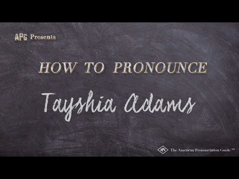 How to Pronounce Tayshia Adams (Real Life Examples!)