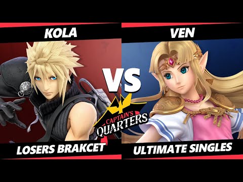 Captain's Quarters 5 SSBU - Kola (Cloud) Vs. Ven (Zelda) Smash Ultimate Losers Bracket