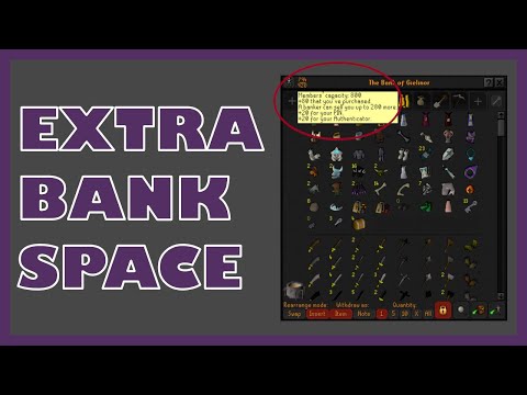 How To Get More Bank Space In Osrs - How To Buy More Bank Slots To Increase Bank Space