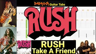 Take A Friend - RUSH - Guitar + Bass TABS Lesson