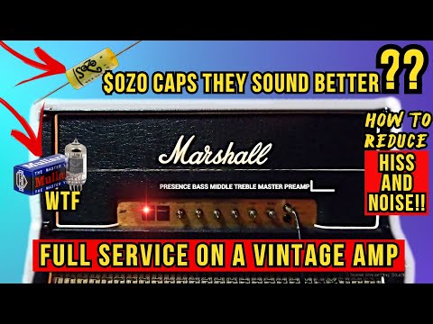 Marshall JMP 2203 (the acdc amp) Maintenance - NOISE and HISS Gone!