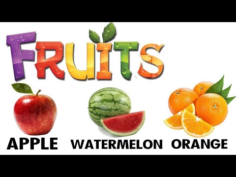 let's learn fruits name/ fruits name in Hindi and English/ learn with sameeksha/ fruits song