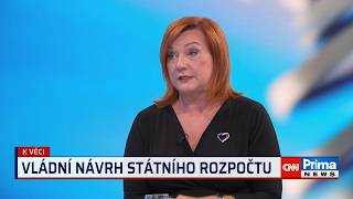 Schillerová: Ministr financí není od toho, aby někomu dělal radost. K vyšším daním ale nemíříme