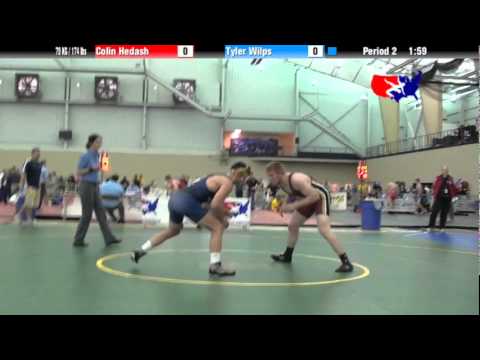University Nat`ls FS  79 KG / 174 lbs: Colin Hedash vs. Tyler Wilps