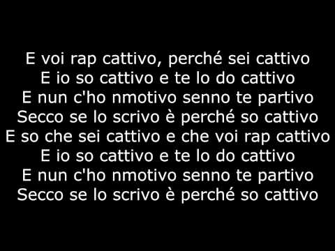 Gemitaiz - Cattivo (Canesecco solo) - [Testo/Lyrics]
