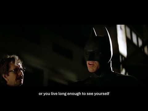 Dark Knight (2008) -  Either die a hero or you become the villain