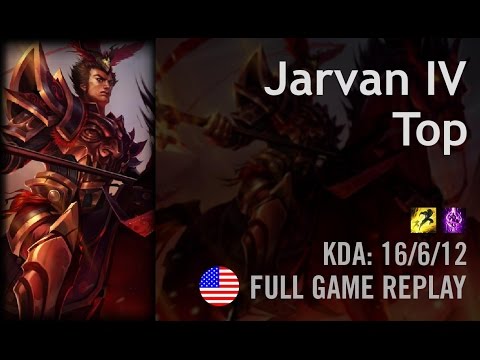 Jarvan IV Top vs Darius - Hauntzer - NA Challenger Path 5.23