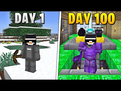 I Survived 100 Days in HARDCORE Minecraft...