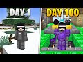I Survived 100 Days In HARDCORE Minecraft