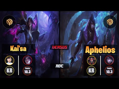 Nuclear KAI'SA (ADC) [Press the Attack] VS APHELIOS - Grandmaster KR Patch 10.3