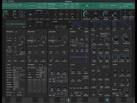 WoodSynth 2 voices ring modulation demo